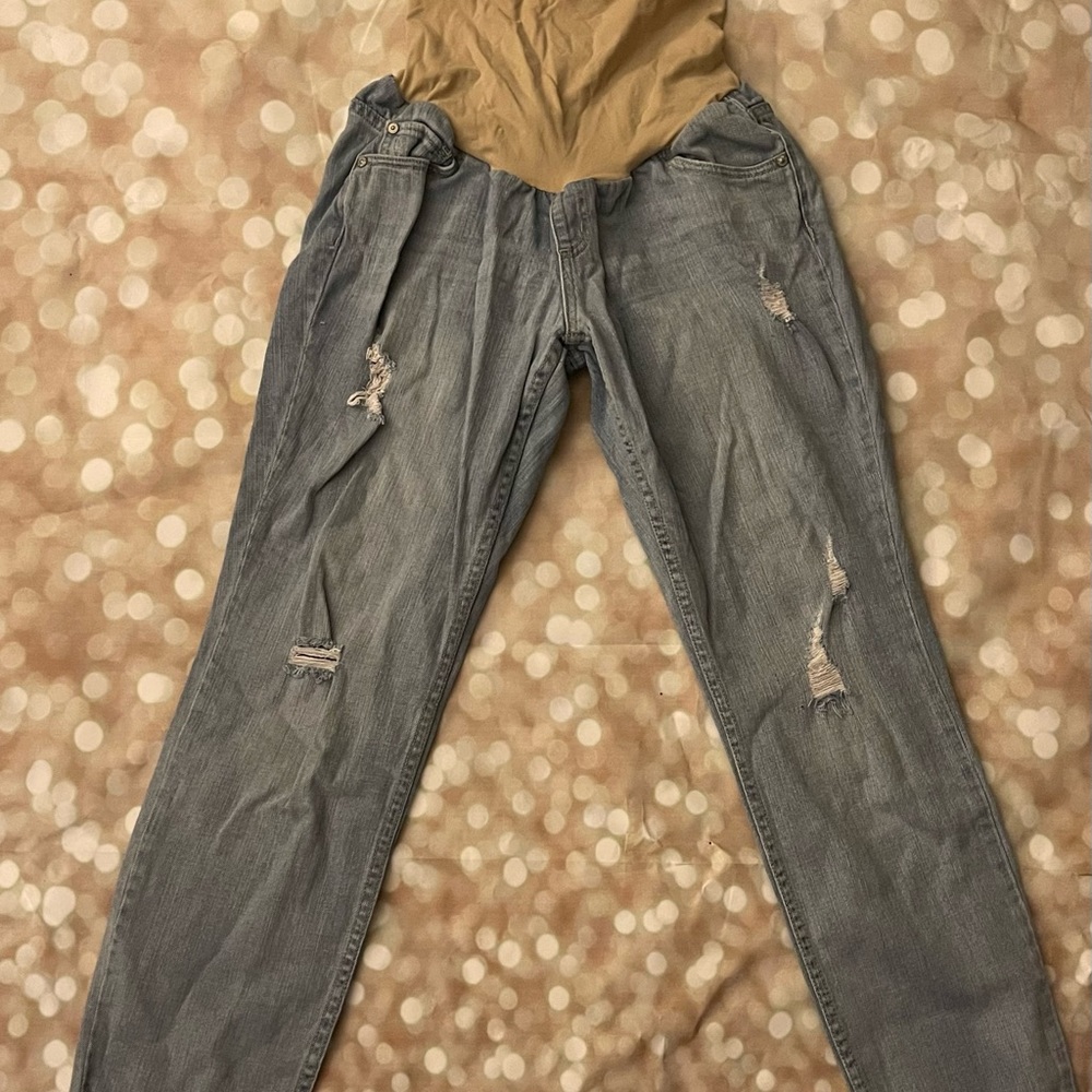 Indigo Blue Maternity Skinny Jeans